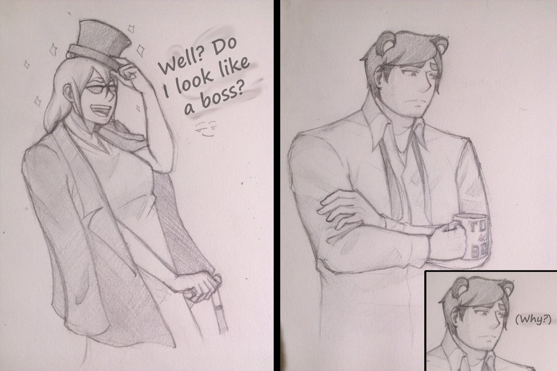 1095x730 Fnaf][Sketch] Like A Boss By Lizasakura - Boss Sketch