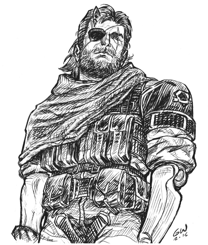 823x970 Big Boss Sketch. By Guilhermerw - Boss Sketch
