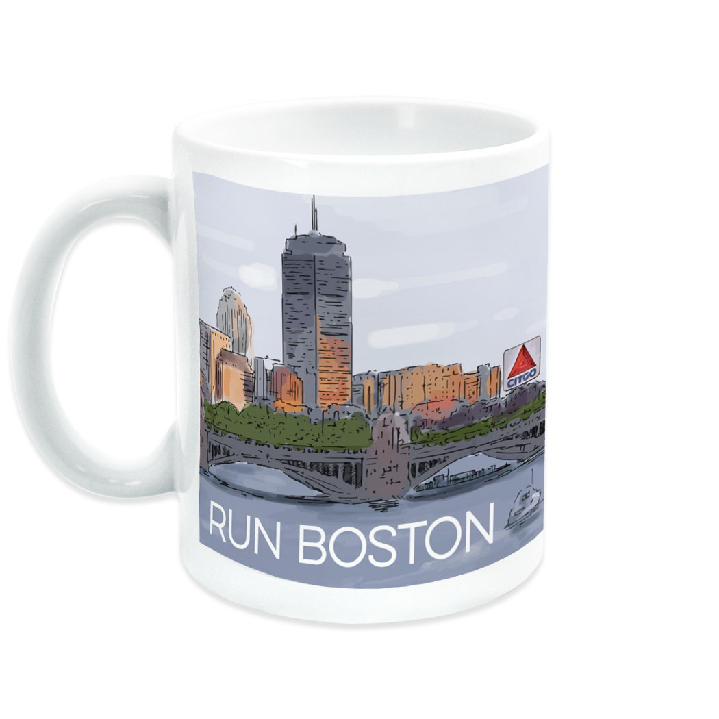 1050x1050 Running Coffee Mug - Boston Sketch