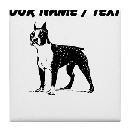 460x460 Boston Terrier Drawing Coasters - Boston Terrier Sketch