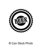 180x195 Beer Bottle Cap. Doodle Style Sketch. Vector. Beer Bottle - Bottle Cap Sketch