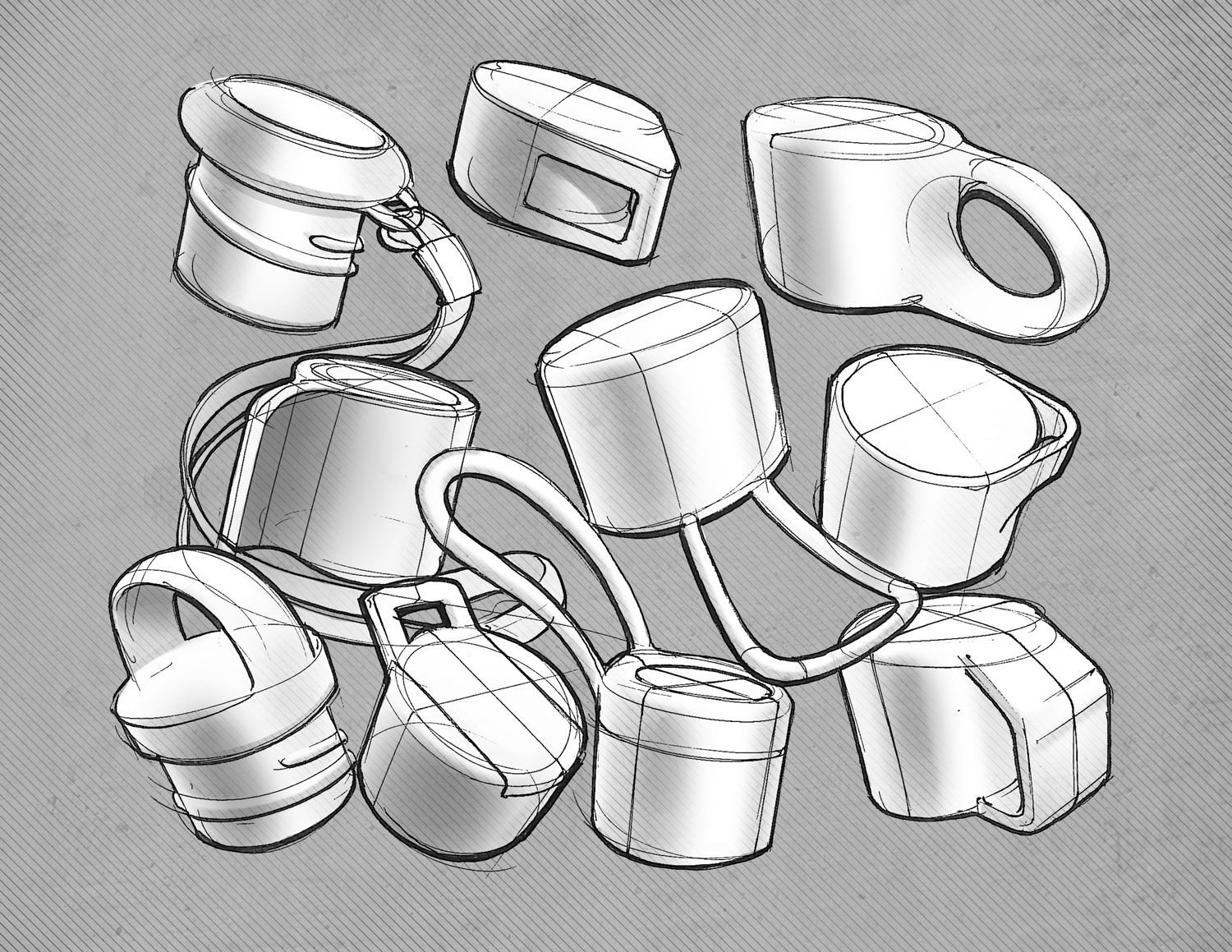 1500x1159 Water Bottle Sketch - Bottle Cap Sketch