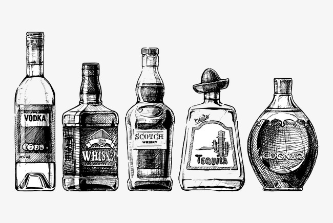 650x436 Sketch Bottle, Sketch Vector, Bottle Vector, Beer Png And Vector - Bottle Sketch