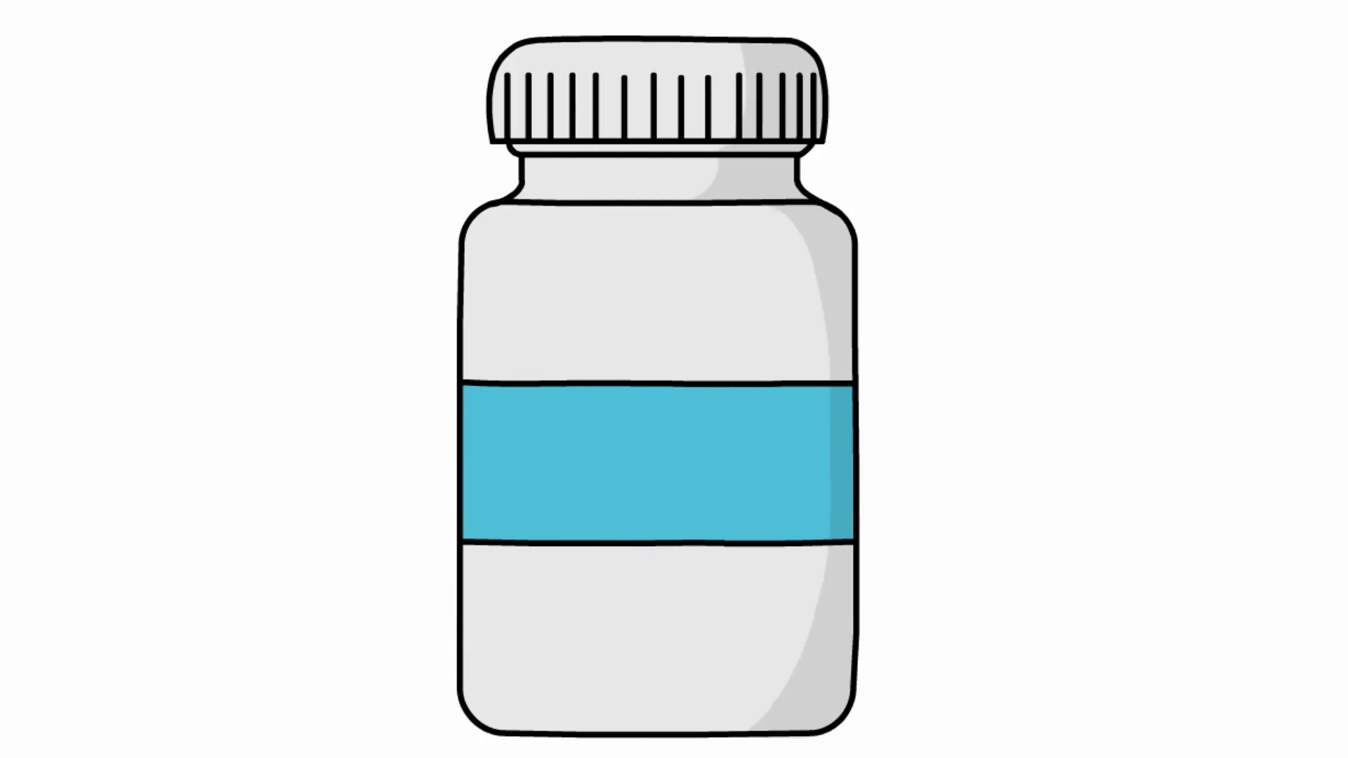 1920x1080 Medicine Bottle Sketch Illustration Hand Drawn Animation - Bottle Sketch