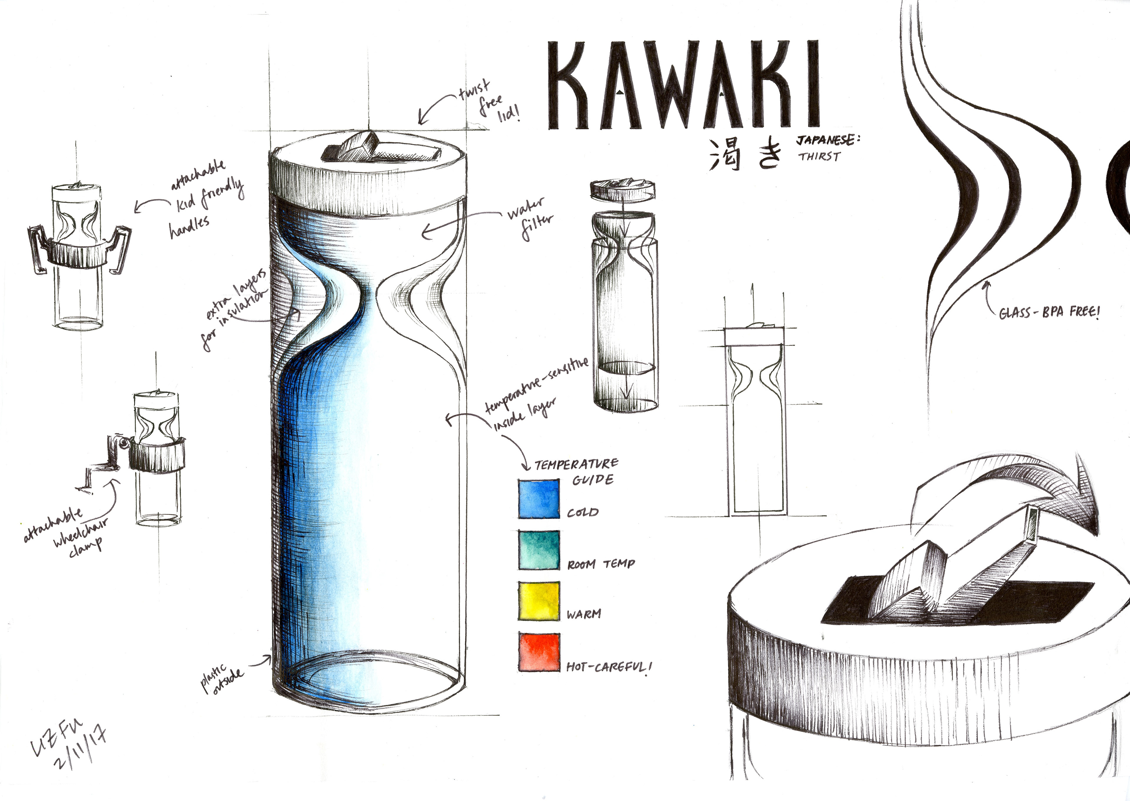 3840x2724 Liz Fu - Bottled Water Sketch