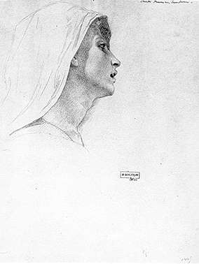 284x378 William Adolphe Bouguereau Drawing Chiani Hsu - Bouguereau Sketches