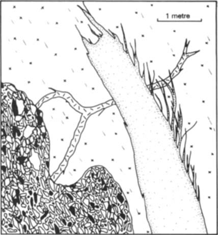 428x462 Field Sketch Of Boulder In Cropp River Showing Relationship - Boulder Sketch