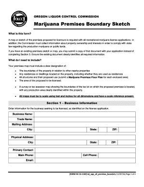 298x386 Fillable Online Marijuana Premises Boundary Sketch Fax Email Print - Boundary Sketch