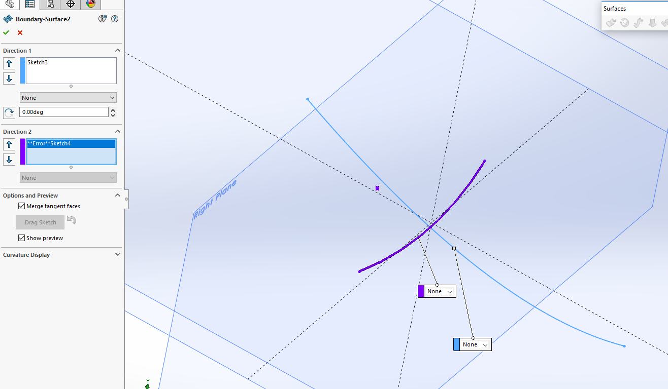 1316x768 Problem Creating Boundary Surface (Error Sketch) Mysolidworks - Boundary Sketch