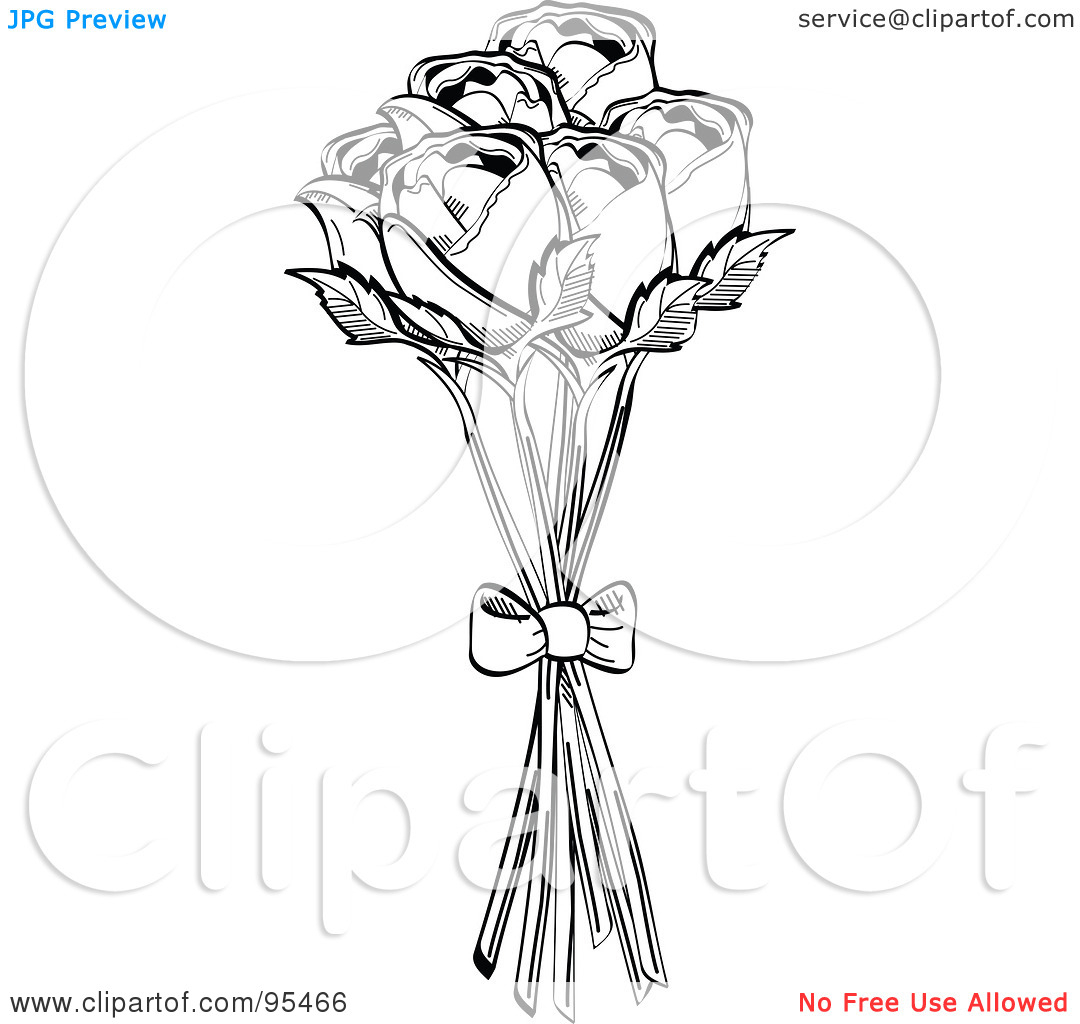 1080x1024 Bouquet Of Roses Drawing How To Draw A Bouquet Of Roses - Bouquet Of Flowers Sketch