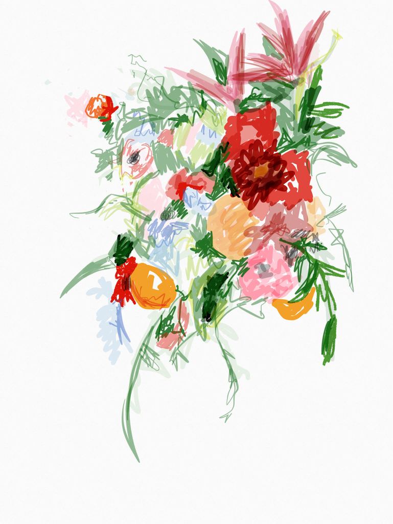 769x1024 Custom Bouquet Sketch The Art Of Creating Shops - Bouquet Sketch