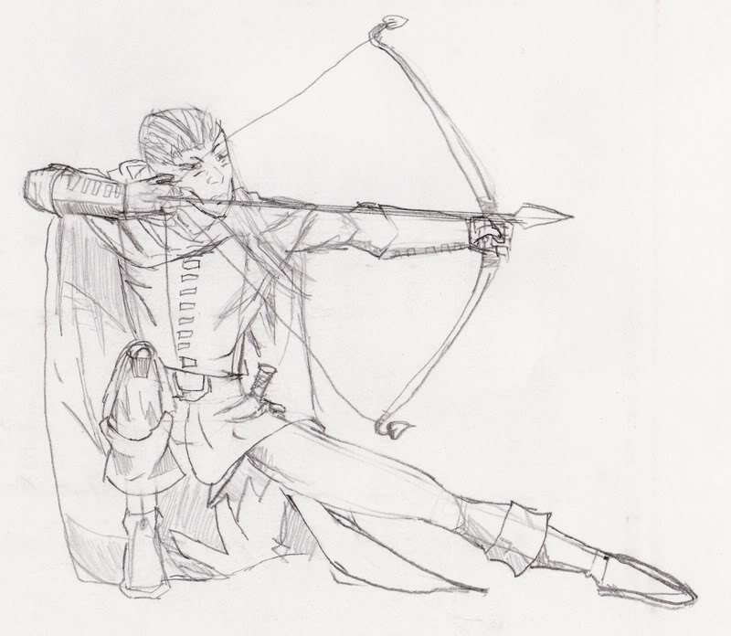 Bow And Arrow Sketch at Explore collection of Bow