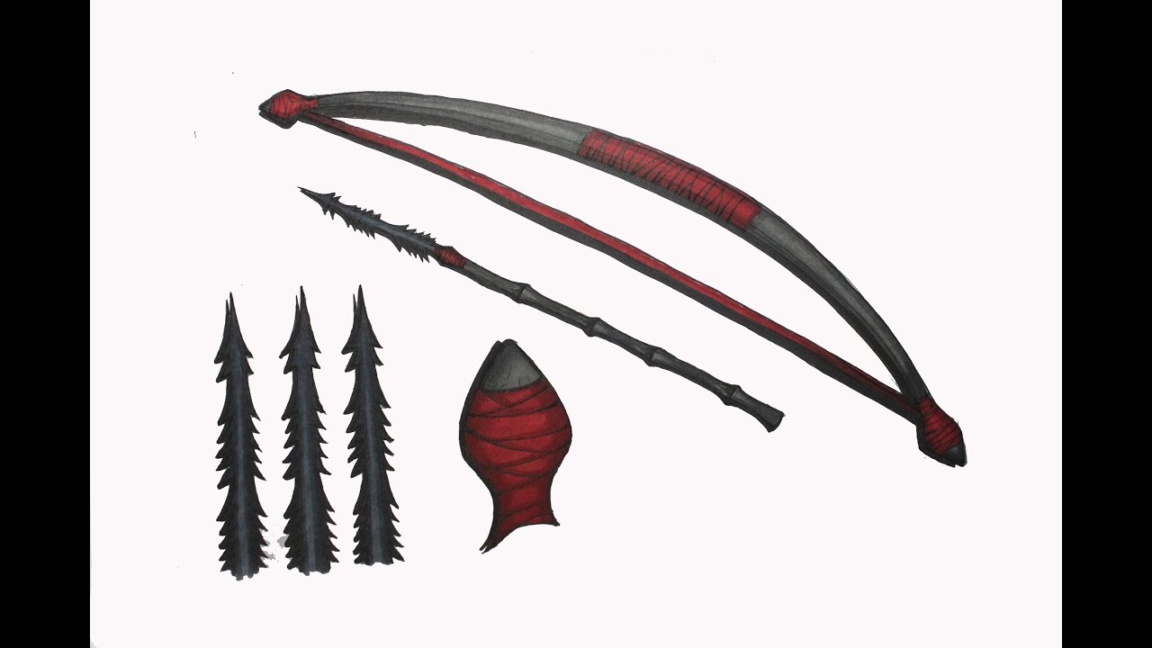 1280x720 Papua Bow And Arrow Sketch - Bow And Arrow Sketch