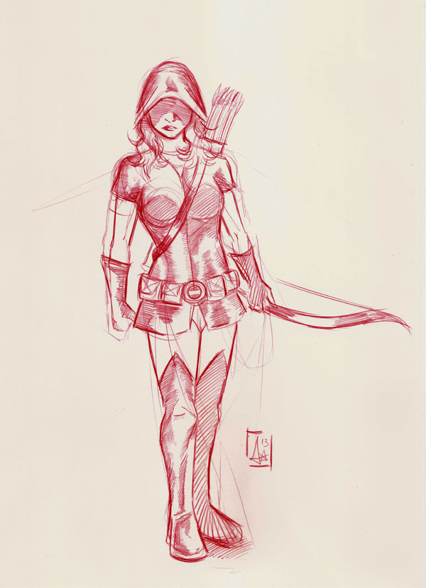 600x828 Sketch Bow And Arrows. By Adrylavi - Bow And Arrow Sketch