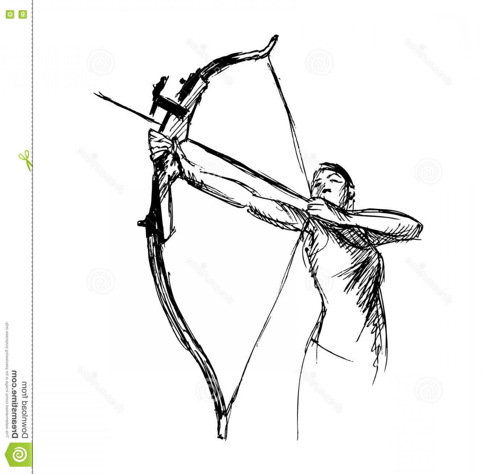 Bow And Arrow Sketch at Explore collection of Bow