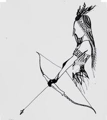 213x237 Bow Sketch Realistic Arrow Tattoos Pictures - Bow And Arrow Sketch