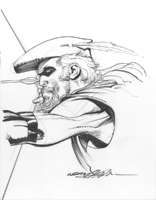 624x800 Green Arrow Drawing Bow String - Bow Arrow Sketch