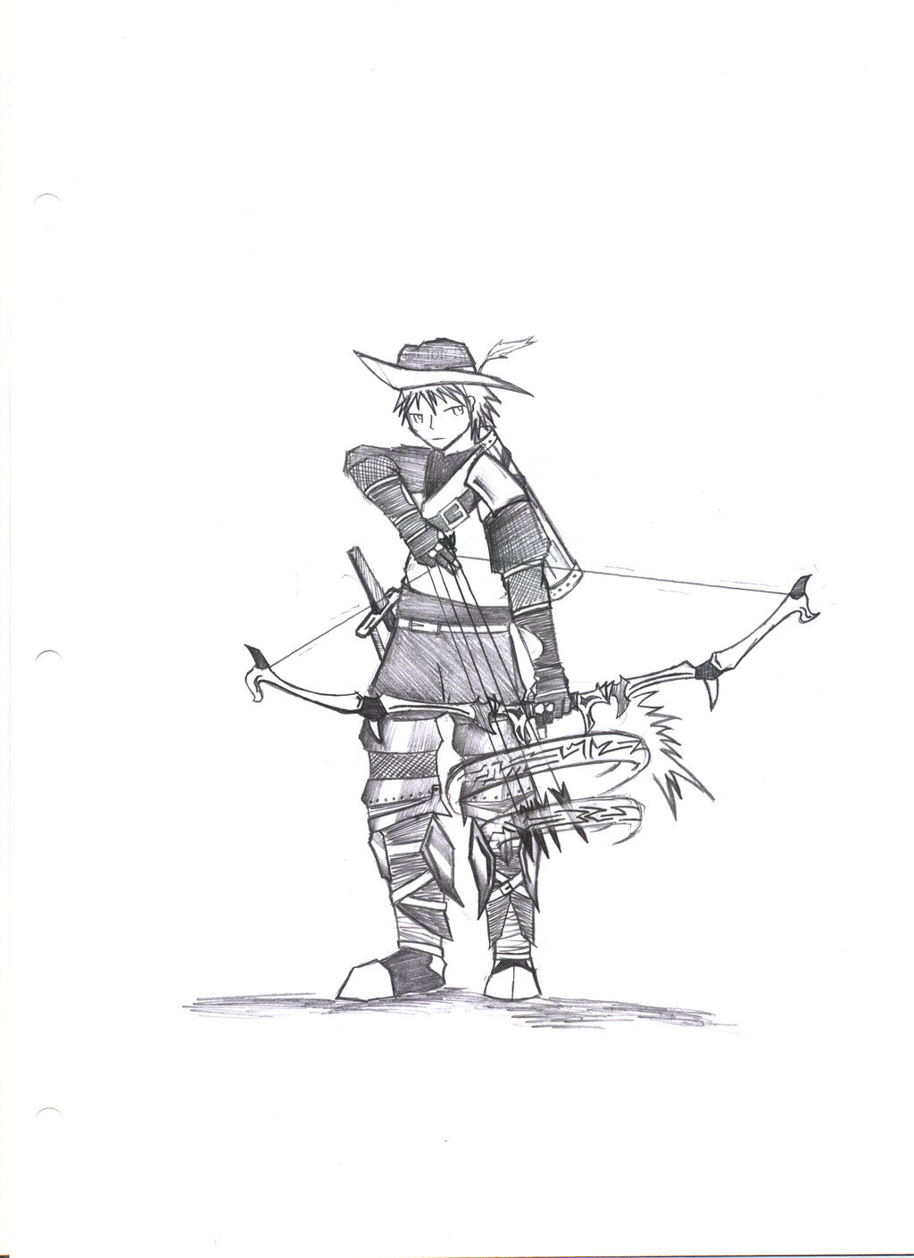 1024x1410 Weapons Bow Arrow Sketch By Ramunesin - Bow Arrow Sketch