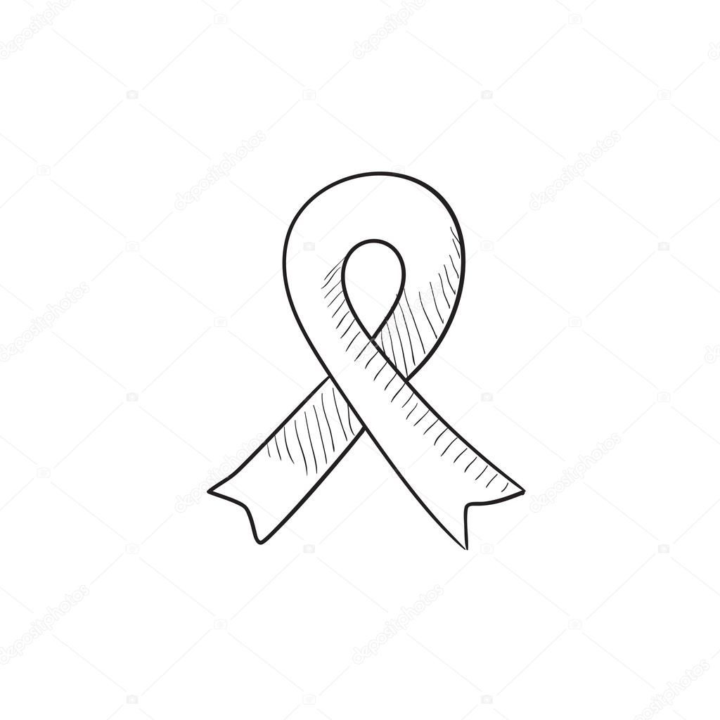 1024x1024 Drawn Ribbon Sketch - Bow Ribbon Sketch