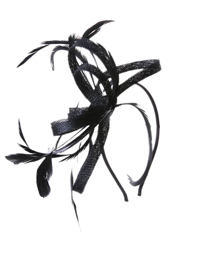 800x1000 New Ladies Fascinator Classy Bow Ribbon Design Occasion Feather - Bow Ribbon Sketch