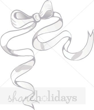 330x388 Ribbons Clipart Sketch - Bow Ribbon Sketch