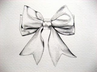 320x240 Bow Drawing - Bow Ribbon Sketch