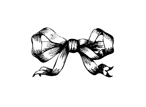 479x353 Ribbon Tied Bow Rubber Stamp Etsy - Bow Ribbon Sketch