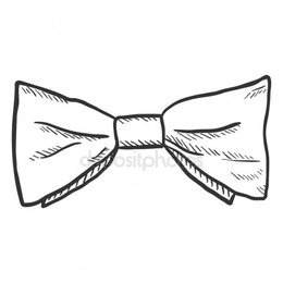 260x260 Download Papyon Skect Clipart Bow Tie Sketch - Bow Sketch
