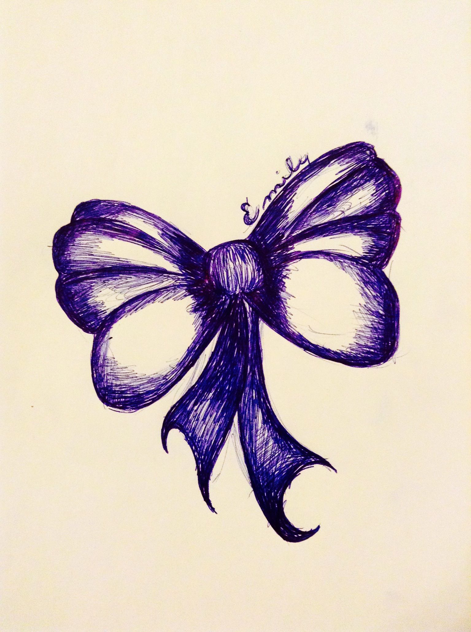 1535x2056 Pen Sketch Of A Bow ) Drawing - Bow Sketch