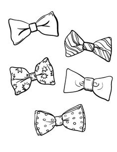 236x305 Drawn Bow Tie Sketch 26 - Bow Tie Sketch