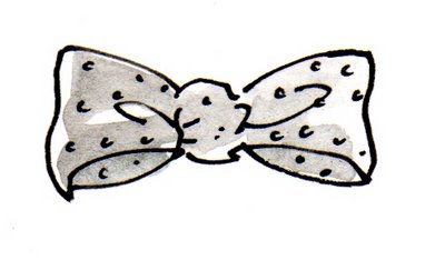 400x252 Drawn Bow Tie - Bow Tie Sketch