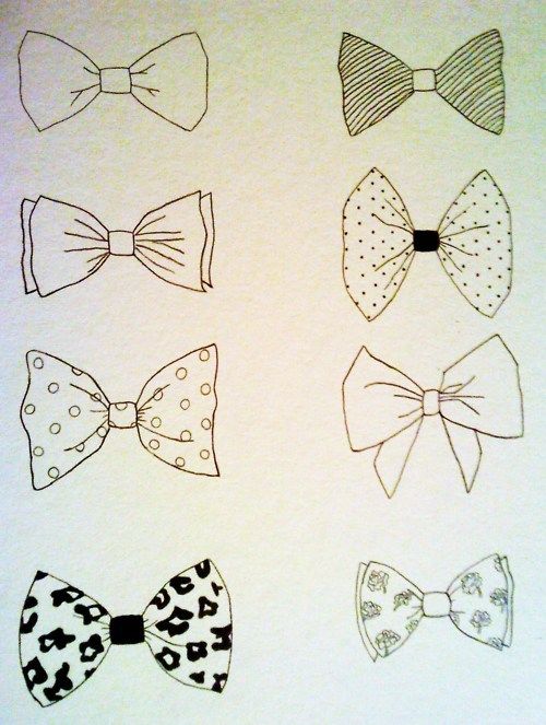 500x663 Bow Tie Drawings. Bow Tattoos Drawings, Art And - Bow Tie Sketch
