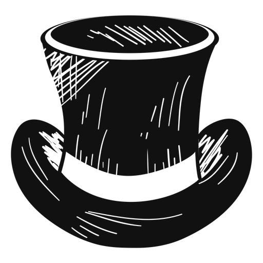 512x512 Top Hat Sketch Icon - Bowler Hat Sketch