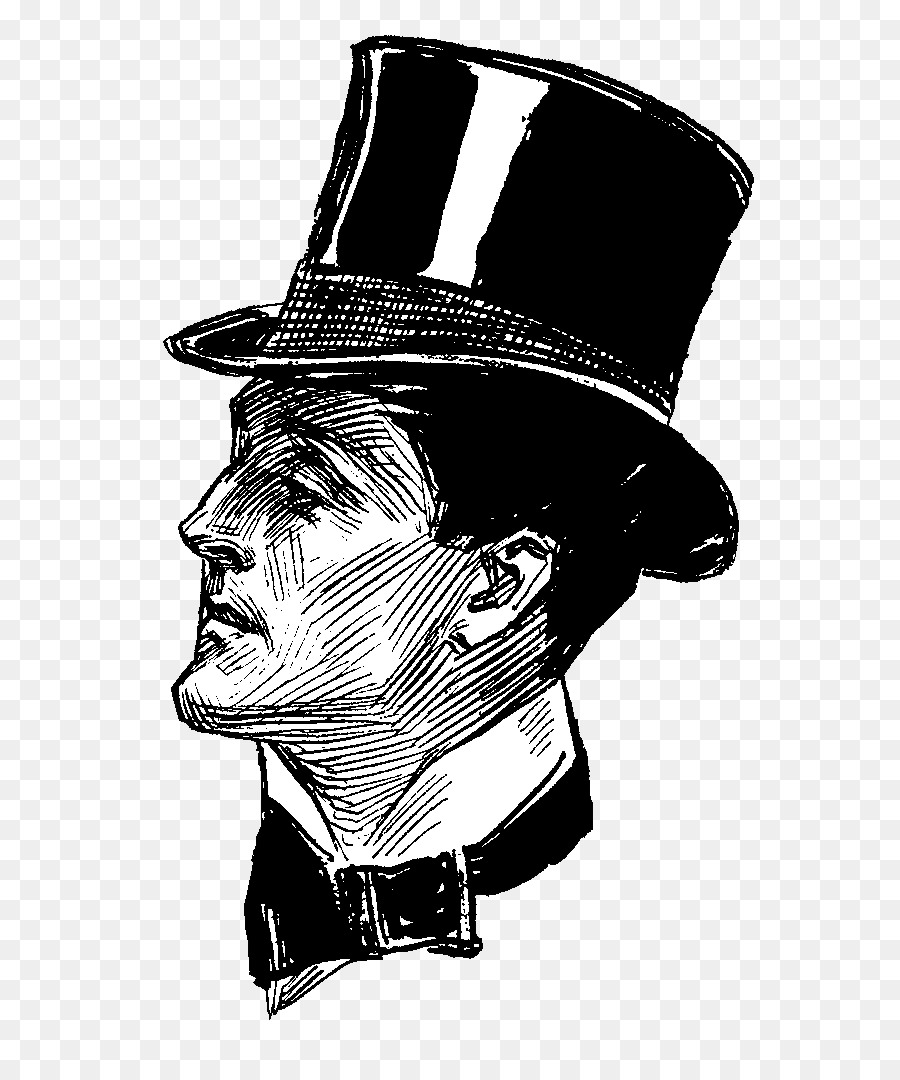 900x1080 Victorian Era Bowler Hat Drawing Clip Art - Bowler Hat Sketch