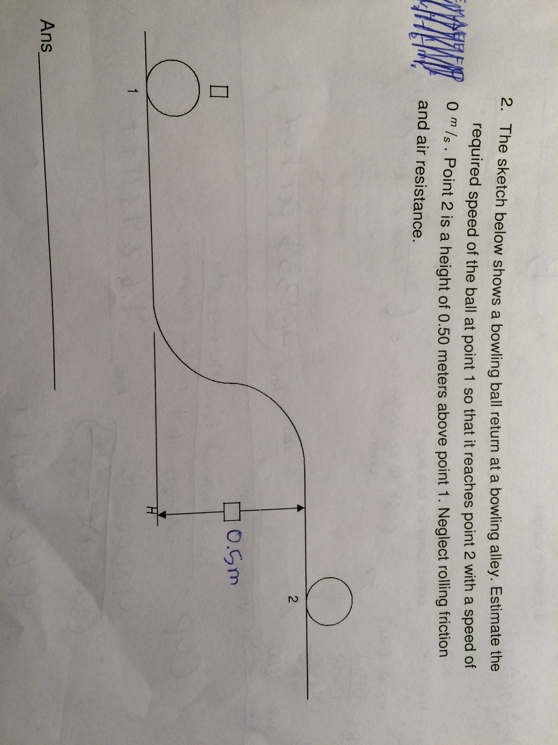 1875x2500 Solved 2. The Sketch Below Shows A Bowling Ball Return At - Bowling Alley Sketch