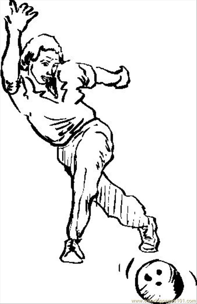 650x1003 Bowling Clipart Drawing - Bowling Sketch