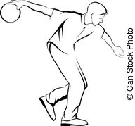 192x179 Bowling Clipart Guy - Bowling Sketch