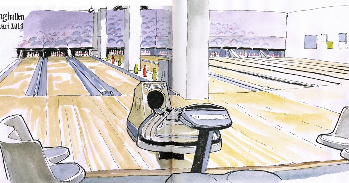 1200x630 Urban Sketchers Eskilstuna (Sweden) Bowling And Sketching! - Bowling Sketch