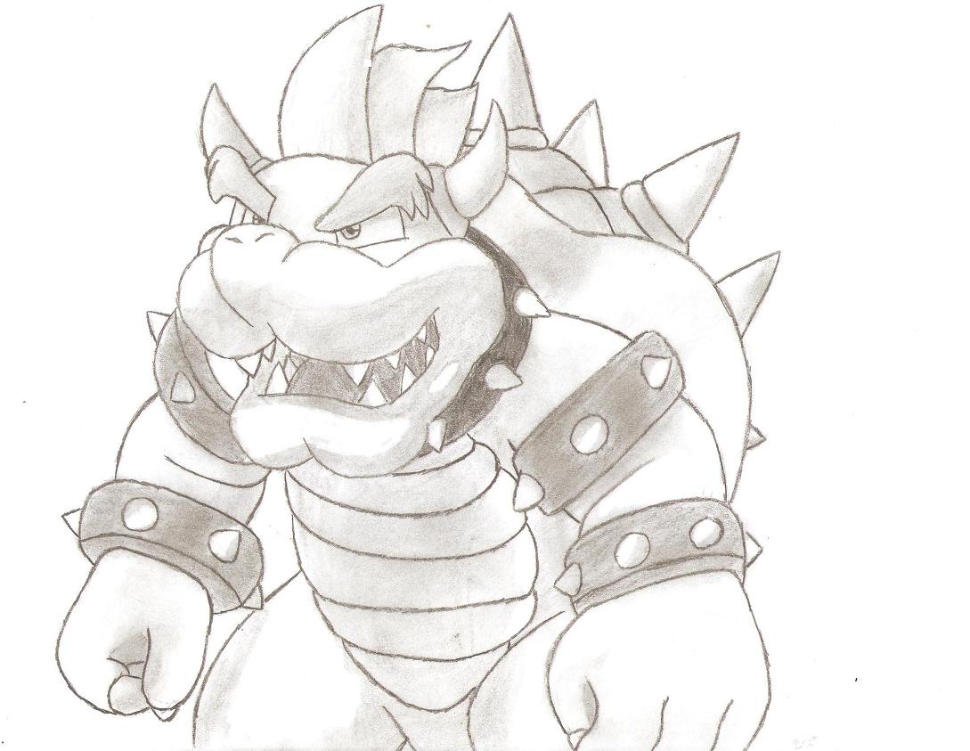 Learn How To Draw Bowser From Super Mario (Super Mario) Step By Step ...