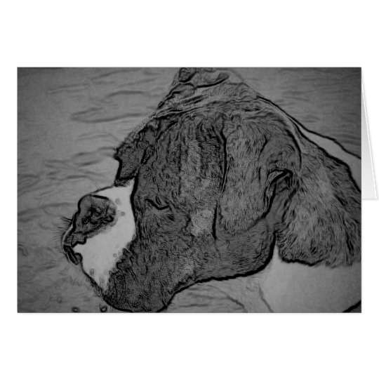 540x540 Boxer Dog Sketch Zazzle.co.uk - Boxer Dog Sketch