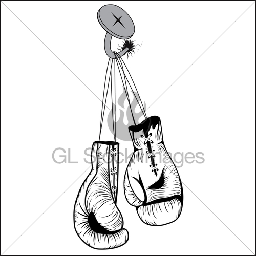 500x500 Boxing Gloves Gl Stock Images - Boxing Gloves Sketch