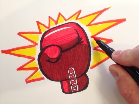 480x360 How To Draw A Boxing Glove - Boxing Gloves Sketch