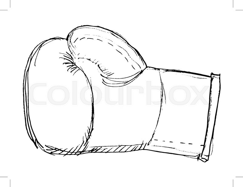 800x617 Vector, Sketch, Hand Drawn Illustration Of Boxing Gloves Stock - Boxing Gloves Sketch