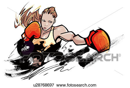 450x305 Boxing Gloves Clipart Woman Clipart - Boxing Gloves Sketch