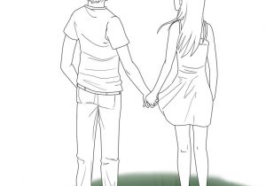 How To Draw A Anime Boy And Girl Holding Hands