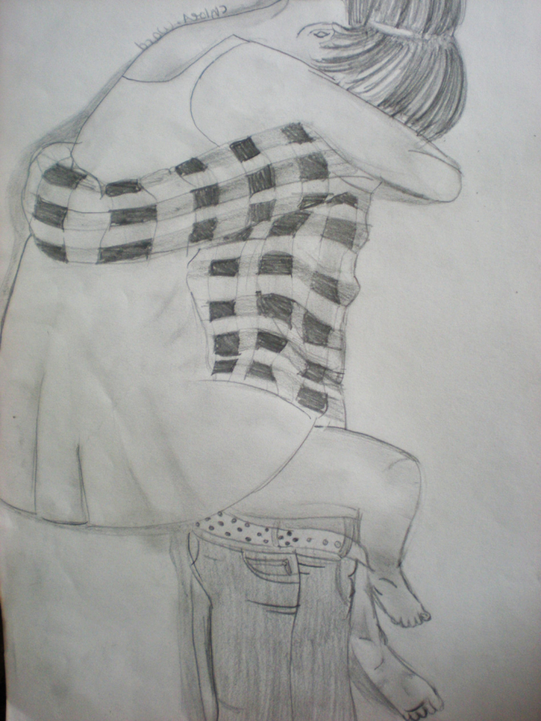 768x1024 Drawing Of A Boy And Girl Hugging Sketches Of Boy And Girls Boy - Boy And Girl Hugging Sketch