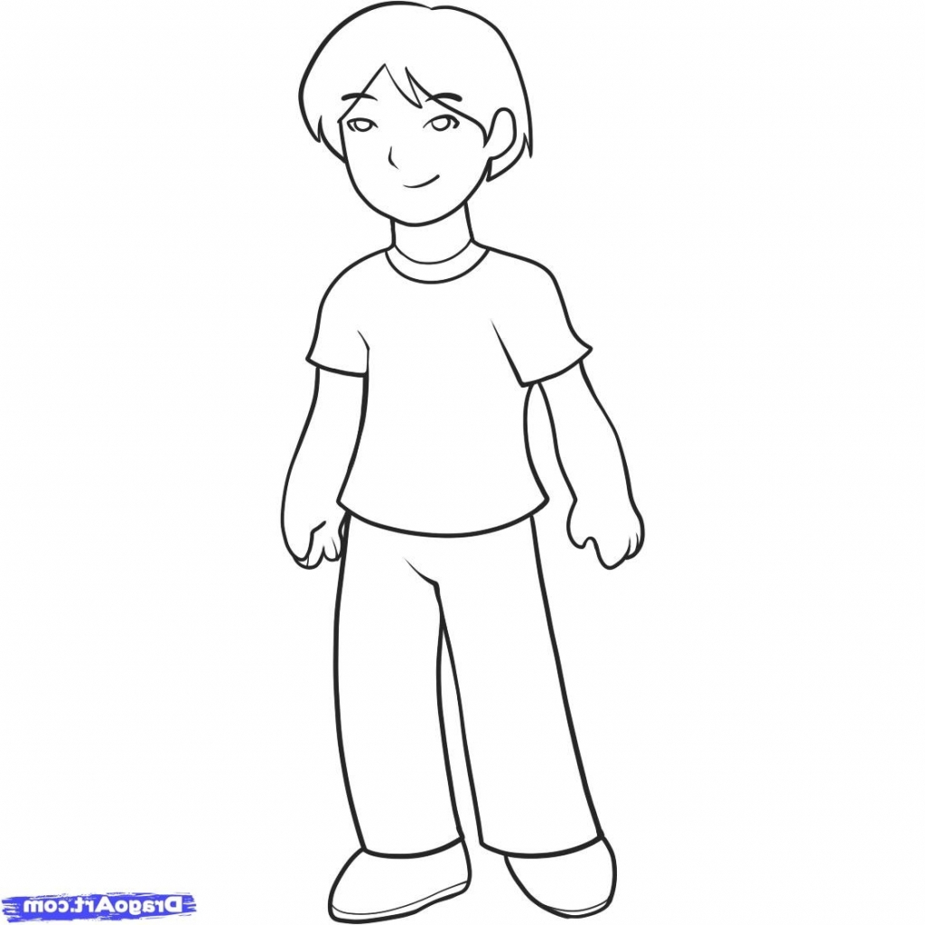 Boy Cartoon Sketch At Explore Collection Of Boy
