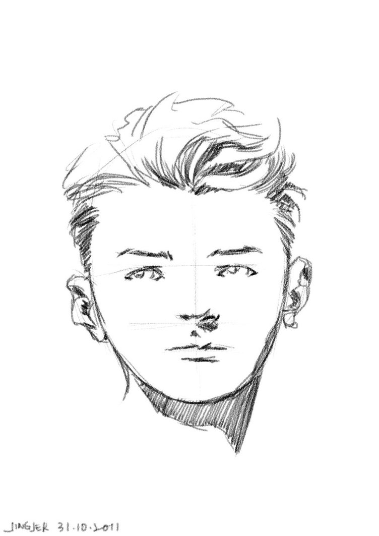 Boy Face Sketch at PaintingValley.com | Explore collection of Boy Face ...