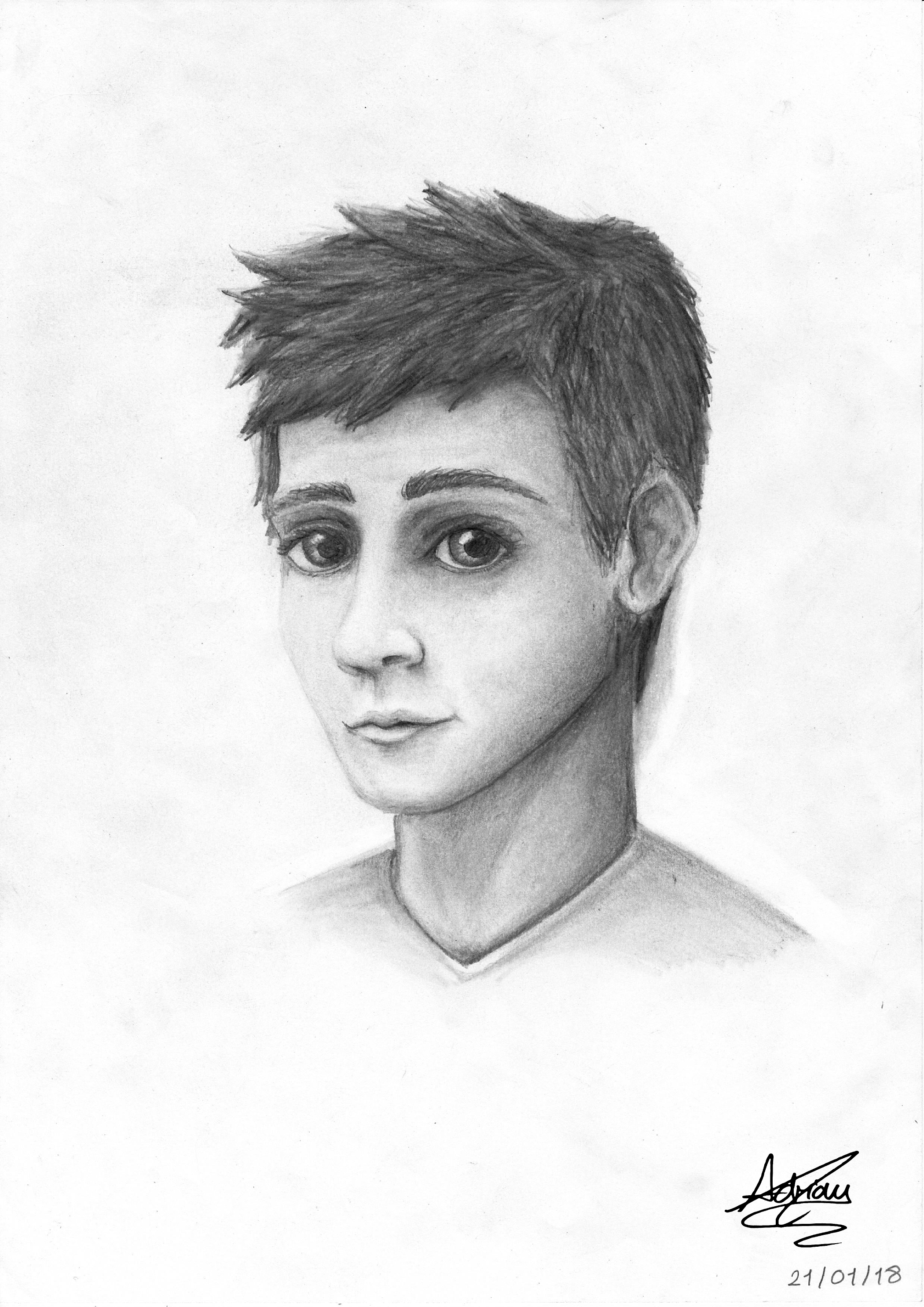 2100x2970 Pencil Sketches - Boy Face Sketch