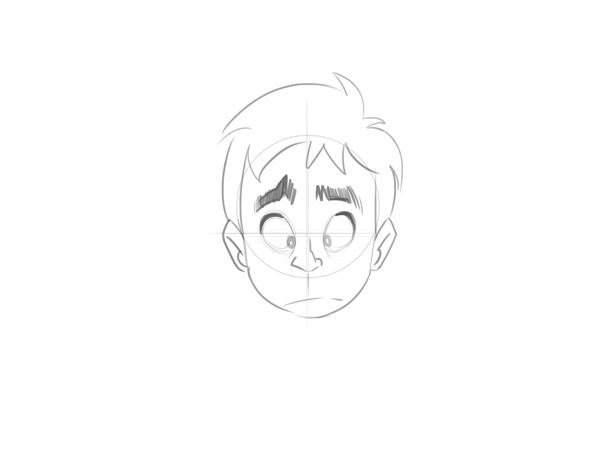 600x450 Cartoon Fundamentals How To Draw A Cartoon Face Correctly - Boy Face Sketch